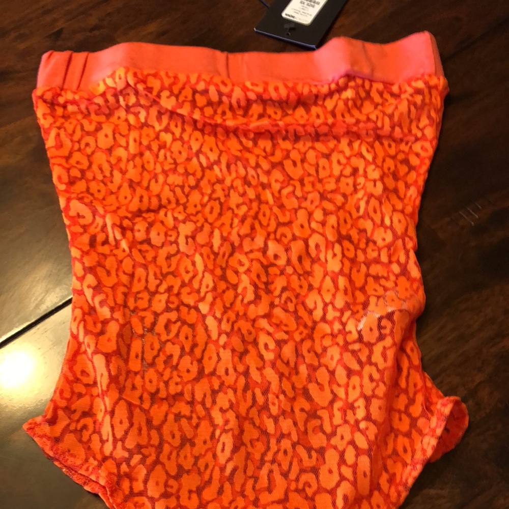 Orange Lace Bodysuit